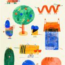 Sommer in der Stadt . Design de personagens, Ilustração digital, Ilustração infantil, e Álbum ilustrado projeto de tadado - 20.08.2023