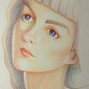 Mi proyecto del curso: Dibujo de retratos llamativos con lápices de colores. Drawing, Portrait Drawing, Sketchbook, and Colored Pencil Drawing project by Samantha Nuñez - 08.21.2023