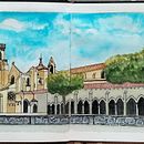 Mi proyecto del curso: Cuaderno de viaje en acuarela . % Hermi Henríquez Ortega tarafından hazırlanan Geleneksel illüstras, on, Sulubo, a Resim, Mimari İllüstras, on, Ve Eskiz defteri projesi - 08.21.2023