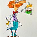 Mi proyecto del curso: Introducción a la creación de personajes estilo cartoon Ein Projekt aus dem Bereich Traditionelle Illustration, Design von Figuren und Zeichnung von Daniel Ramos Garcia - 11.09.2023