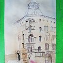 My project for course: Architectural Sketching with Watercolor and Ink. Esboçado, Desenho, Pintura em aquarela, Ilustração arquitetônica, Sketchbook e Ilustração com tinta projeto de Audrey Meuse - 23.08.2023