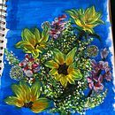 My project for course: Expressive Floral Painting with Acrylic Paint. Un progetto di Pittura acrilica e Illustrazione naturalistica di Stevie Shoop-Worrall - 23.08.2023