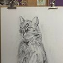 My project for course: Expressive Drawing with Charcoal. Een project van  Beeldende kunst,  Tekening,  Portrettekening y Naturalistische illustratie van Marina Cvetkovic - 24.08.2023