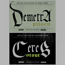 Cervejas Demetra e Ceres: Caligrafia com góticas potentes. Een project van T, pografie, Kalligrafie,  Ontwerp y  Belettering van Gabriel Amorim - 25.08.2023