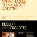 Artistry Web design. Un proyecto de Diseño, Diseño interactivo, Arquitectura interior y Diseño Web de Mamunor Rashid - 24.10.2023