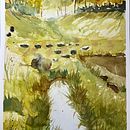 My project for course: Natural Landscapes in Watercolor Ein Projekt aus dem Bereich Bildende Künste, Malerei und Aquarellmalerei von buuycao - 26.08.2023