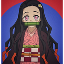Nezuko fanart. Een project van Traditionele illustratie van gabriel_urir - 15.08.2021
