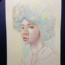 My project for course: Vibrant Portrait Drawing with Colored Pencils. Desenho, Desenho de retrato, Sketchbook, e Desenho com lápis de cor projeto de Jenni - 29.07.2023