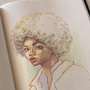 Mi proyecto del curso: Dibujo de retratos llamativos con lápices de colores . % Laura Ferrández Sanz tarafından hazırlanan Çizim, Portre Çizimi, Eskiz defteri, Ve Renkli Kalem Çizimi projesi - 08.28.2023