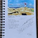 My project for course: Watercolor Travel Journal. Un projet de Illustration traditionnelle, Aquarelle, Illustration architecturale , et Carnet de croquis de Abra Bergen - 26.08.2023