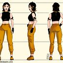 Meu projeto do curso: Desenho de personagens mangá do zero - Model Sheet . Un projet de Illustration traditionnelle, Conception de personnages, B, e dessinée, Dessin au cra, on, Dessin , et Manga de Jean Santos - 25.08.2023