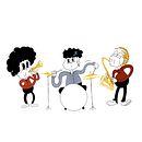 Dúo brillante . Een project van Geanimeerde Illustratie van Lucila Ortigoza - 07.11.2022