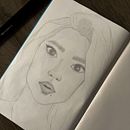Meu projeto do curso: Caderno de retratos: explore o rosto humano. Un progetto di Bozzetti, Disegno, Disegno di ritratti, Disegno artistico e Sketchbook di Juciane Andrade - 29.08.2023