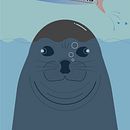 Silly seal. Un proyecto de Ilustración tradicional, Diseño gráfico, Ilustración vectorial e Ilustración digital de giacomofutre - 31.08.2023