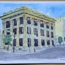 My project for course: Architectural Sketching with Watercolor and Ink. Un projet de Esquisse , Dessin, Aquarelle, Illustration architecturale, Carnet de croquis et Illustration à l'encre de Abra Bergen - 31.08.2023