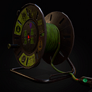 Creación de props realistas para videojuegos - Carrete Cable. 3D, Modelagem 3D, Videogames, e Design de videogames projeto de Jhon Guataquira - 01.10.2023