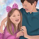 Siblings love. Traditional illustration project by Anna Krzysztof - 09.01.2023