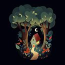 Forest house (Storybook). Ilustração tradicional projeto de Paula Sos Torres - 03.09.2023