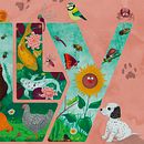 Mein Abschlussprojekt für den Kurs: Illustrationen für Kinder: Gestalte eine dekorative Typografie. Lettering, Ilustração digital, Ilustração infantil, e Narrativa projeto de karina_smiller - 03.09.2023