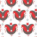 Cats on tiles. Un proyecto de Ilustración tradicional y Pattern Design de Debra Bloxham - 03.09.2023