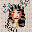 Meu projeto do curso: Design de tatuagens estilo old school no Procreate. Un proyecto de Ilustración tradicional, Dibujo, Ilustración digital y Diseño de tatuajes de Carolina Alves - 05.09.2023