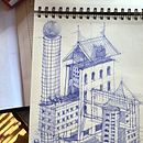Mi proyecto del curso: Dibujo arquitectónico artístico con tinta. Ilustração tradicional, Artes plásticas, Desenho, Ilustração arquitetônica e Ilustração com tinta projeto de viviana_lh - 07.09.2023