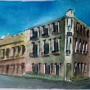 Mi proyecto del curso: Dibujo arquitectónico con acuarela y tinta. Un proyecto de Bocetado, Dibujo, Pintura a la acuarela, Ilustración arquitectónica, Sketchbook e Ilustración con tinta de Juan Montejo - 07.09.2023