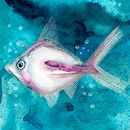 Il mio progetto del corso: Illustrazione di universi marini ad acquerello. Ilustração tradicional, Pintura, Pintura em aquarela e Ilustração naturalista projeto de Georgia De Angelis - 07.09.2023