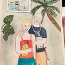 My project for course: Playful Illustration with Watercolor & Colored Pencils . Ilustrație tradițională, Pictura, Pictură în acuarelă, Desen de portret și Desen în creion colorat de Lori Kelley - 09.07.2023