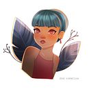 Mon projet du cours : Portrait de personnages de cartoon avec Procreate. Character Design, Digital Illustration, Digital Drawing, and Digital Painting project by Sandy - 09.08.2023