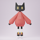 Meu projeto do curso: Criação de personagens Kawaii em 3D com Blender. Een project van Traditionele illustratie, Ontwerp van personages, Digitale illustratie,  3D-modellering y Manga van Marina Ito - 04.09.2023