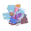 Ilusio Borges. Un proyecto de Ilustración tradicional de Renzo Soto Ilustrador - 09.09.2023