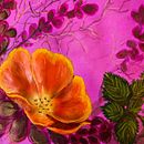 Mi proyecto del curso: Pintura floral expresiva con acrílicos. Un proyecto de Bellas Artes, Pintura, Pintura acrílica e Ilustración botánica de María Isabel Violeta Vázquez - 22.08.2023