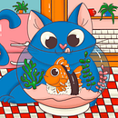Sushi Cat | Ilustração Ein Projekt aus dem Bereich Digitale Illustration von Camila Ragghianti - 15.09.2023