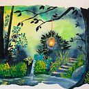 My project for course: Fantasy Landscapes with Watercolor & Gouache Ein Projekt aus dem Bereich Bildende Künste, Malerei, Aquarellmalerei, Naturalistische Illustration und Gouachemalerei von patricia555 - 16.09.2023