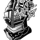 Mi proyecto del curso: Ilustración de tatuajes blackwork desde cero. Un proyecto de Ilustración tradicional, Dibujo, Ilustración digital, Diseño de tatuajes y Dibujo digital de Jon Igoa - 17.09.2023