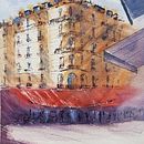 Mon projet du cours : Dessin architectural à l’aquarelle et à l’encre. Un progetto di Bozzetti, Pittura ad acquerello e Sketchbook di ariane_gaffuri - 17.09.2023
