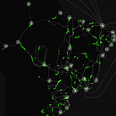 Visualização do Backbone Oi. Motion Graphics, Infographics & Information Design project by Luiz Ludwig - 09.19.2023