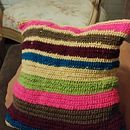 Mi proyecto del curso: Tapestry: técnica de crochet para dibujar con hilos. Un projet de Création d'accessoires, Création de motifs, Art textile, DIY, Crochet , et Design textile de solanorene - 11.09.2023