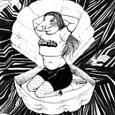 Croco Ladies. Traditional illustration, Drawing, Ink Illustration, and Editorial Illustration project by Sarah Medina Rojas - 09.19.2023