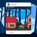 Mi proyecto del curso: Creación de escenarios pixel art para videojuegos Ein Projekt aus dem Bereich 2-D-Animation, 3-D-Animation, Videospiele, Pixel Art, Design für Videospiele und Videospielentwicklung von Nicol Rojas - 25.09.2023