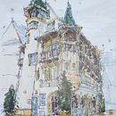 My project for course: Expressive Architectural Sketching with Colored Markers. Een project van  Schetsen,  Tekening,  Architecturale illustratie, Sketchbook y  Illustratie met inkt van Ed Hoskin - 21.09.2023