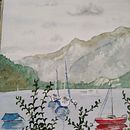 Mein Abschlussprojekt für den Kurs: Wasserlandschaften in Aquarell malen . Pictura, Pictură în acuarelă & Ilustrație naturalistă de jolie_s - 09.21.2023