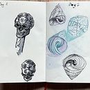 Mein Abschlussprojekt für den Kurs: Tägliches Sketching für kreative Inspiration. Un proyecto de Ilustración tradicional, Bocetado, Creatividad, Dibujo y Sketchbook de Melanie - 23.09.2023