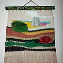 Mi proyecto del curso: Tejido contemporáneo de tapices. Un proyecto de Artesanía, Interiorismo, Tejido, Telar y Diseño textil de Estela Jimenez G - 27.09.2023