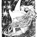 El dulce abrazo de una estrella. Ilustração tradicional, Desenho a lápis, e Desenho artístico projeto de Valentina Acevedo Castro - 21.09.2023