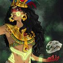 Curso diseño de personajes para concept art, Bruja Maya.. Projekt z dziedziny Trad, c, jna ilustracja, Projektowanie postaci, Ilustracja c, frowa, Gr, komputerowe, Concept art, Projektowanie gier komputerow i ch użytkownika Natalia Chico Soria - 15.10.2023