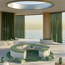 Mi proyecto del curso: ArchViz de interiores: crea diseños 3D surrealistas con Blender. Arquitetura, Arquitetura de interiores, Arquitetura digital, e Visualização arquitetônica projeto de Cristian Ismael Reynoso Sánchez - 02.10.2023