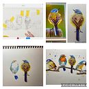 My final project for the course - Artistic Watercolor Techniques for Illustrating Birds. Un projet de Aquarelle de Tish ODell - 30.09.2023