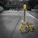 Guitarra Personalizada Ayrton Senna. Projekt z dziedziny Design, 3D, Projektowanie produktowe,  Modelowanie 3D, Fotografia produktowa,  Kompoz i cja w fotografii użytkownika Luciano Cecchini - 05.10.2023